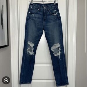 7 For All Mankind Light Blue Denim Jeans
